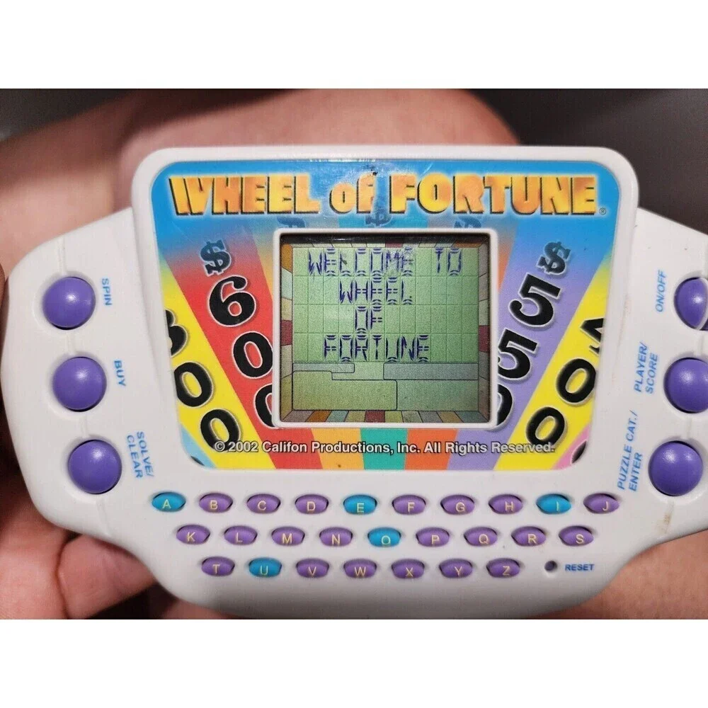 Vintage 2003 Hasbro Wheel of Fortune Tiger Handheld Electronic Game Working
